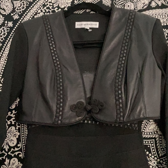 VNTG JOHN MURROUGH COUTURE LEATHER DRESS&JACKET - Picture 2 of 16